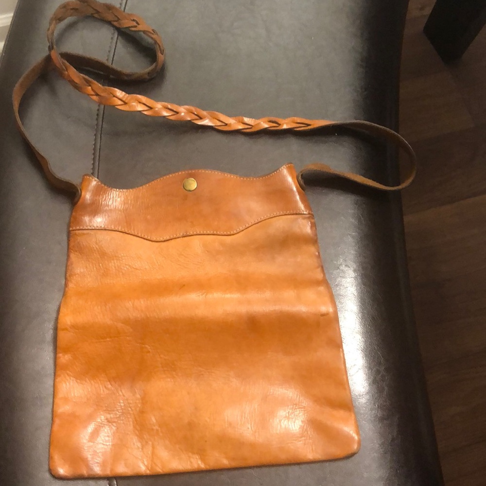 Vintage Genuine Leather Gap Crossbody Bag